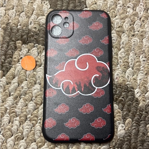 5for$10 Anime iPhone 11 Pro Max - Akatsuki Naruto phone case - Black and Red NWT - Picture 3 of 3